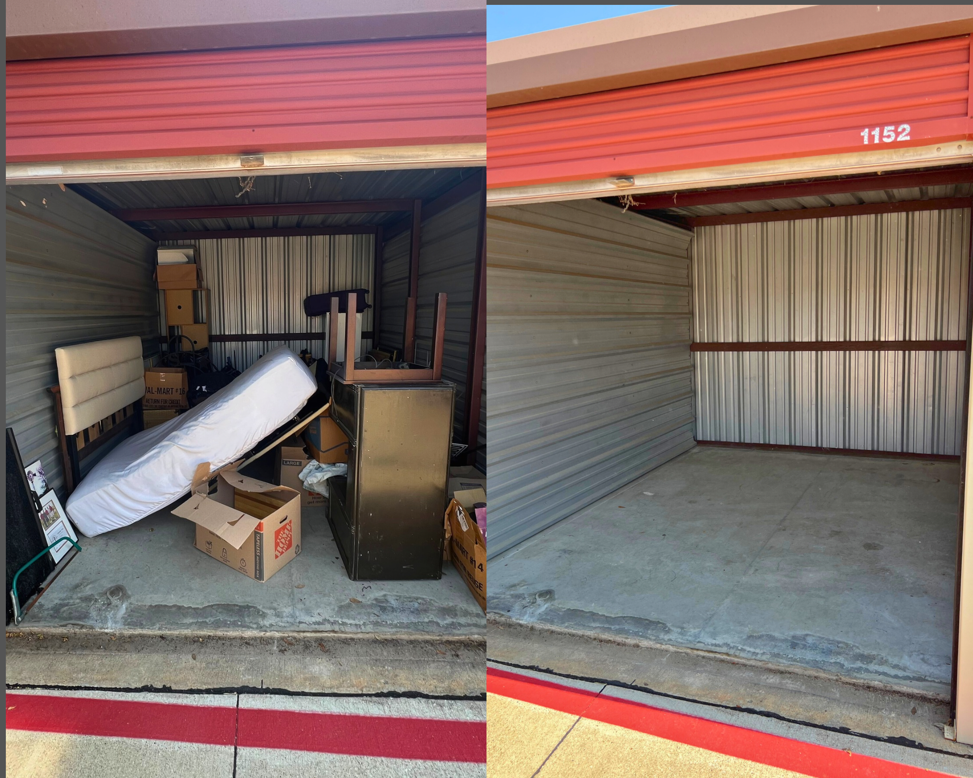 Storage Unit Cleanout service by Kick It