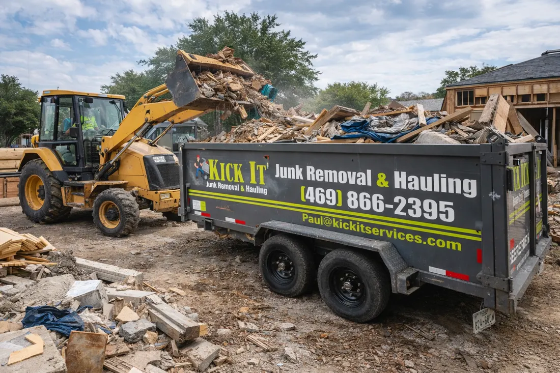 Construction Debris Removal in Forney