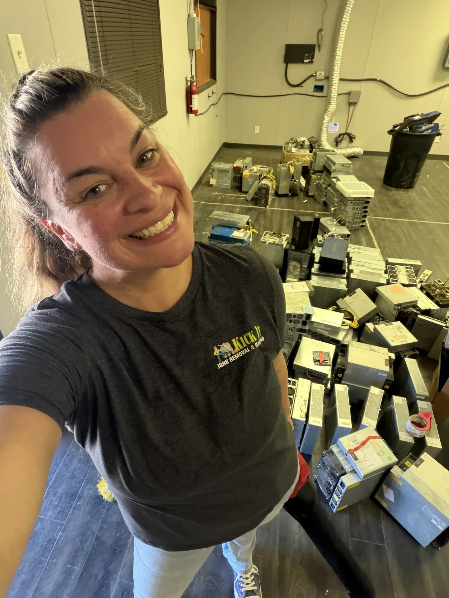 Commercial electronic equipment prepared for responsible e-waste recycling